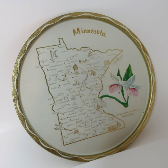 Rare White Minnesota Souvenir Plate - Picture 1 of 1